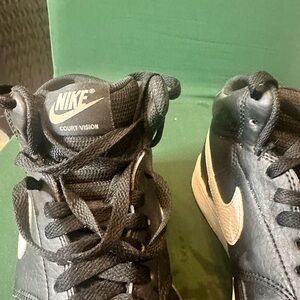 Nike Black and White Court Vision Sneakers